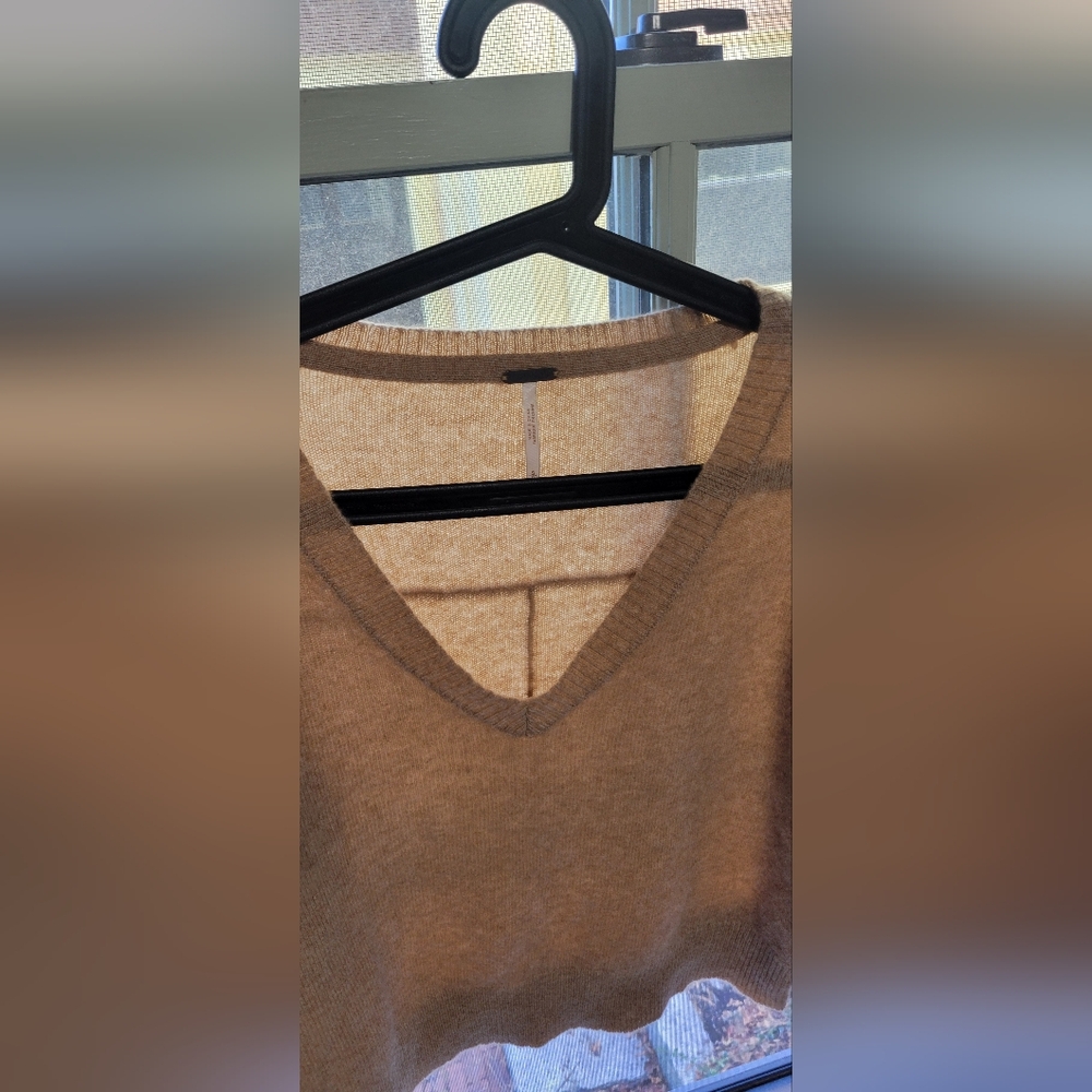 Free People V-Neck Sweater for Woman - Beige